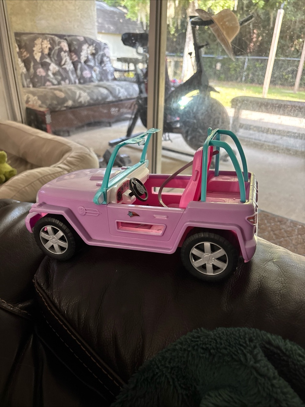 Barbie Jeep Pink Kids Toy Jeep with Teal Accents - Barbie